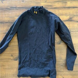 Under Armour Black Mock Neck Top